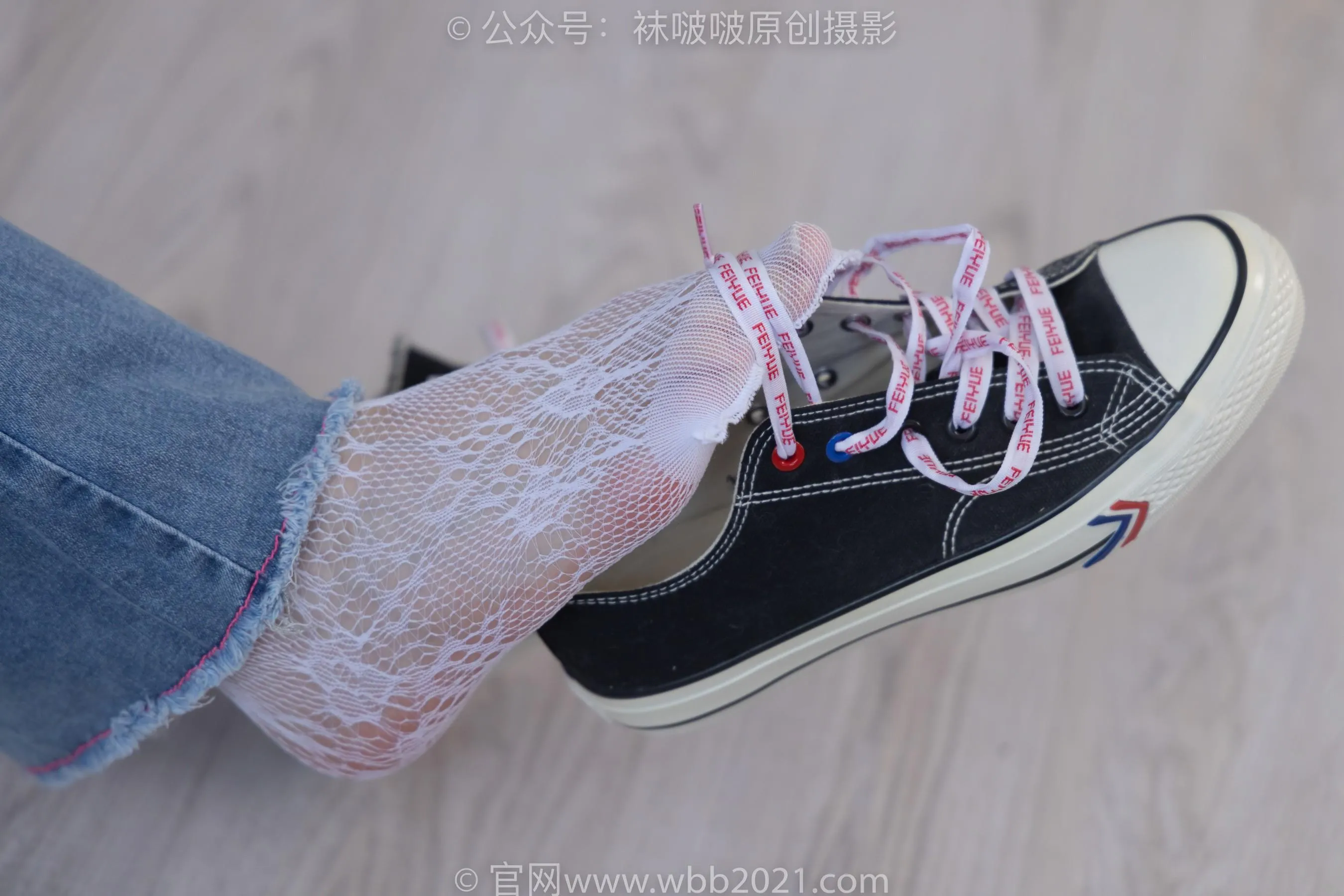 [BoBoSocks袜啵啵]NO.231 小甜豆-板鞋、白色蕾丝袜、可拆卸牛仔裤、裤里丝 [67P]插图2